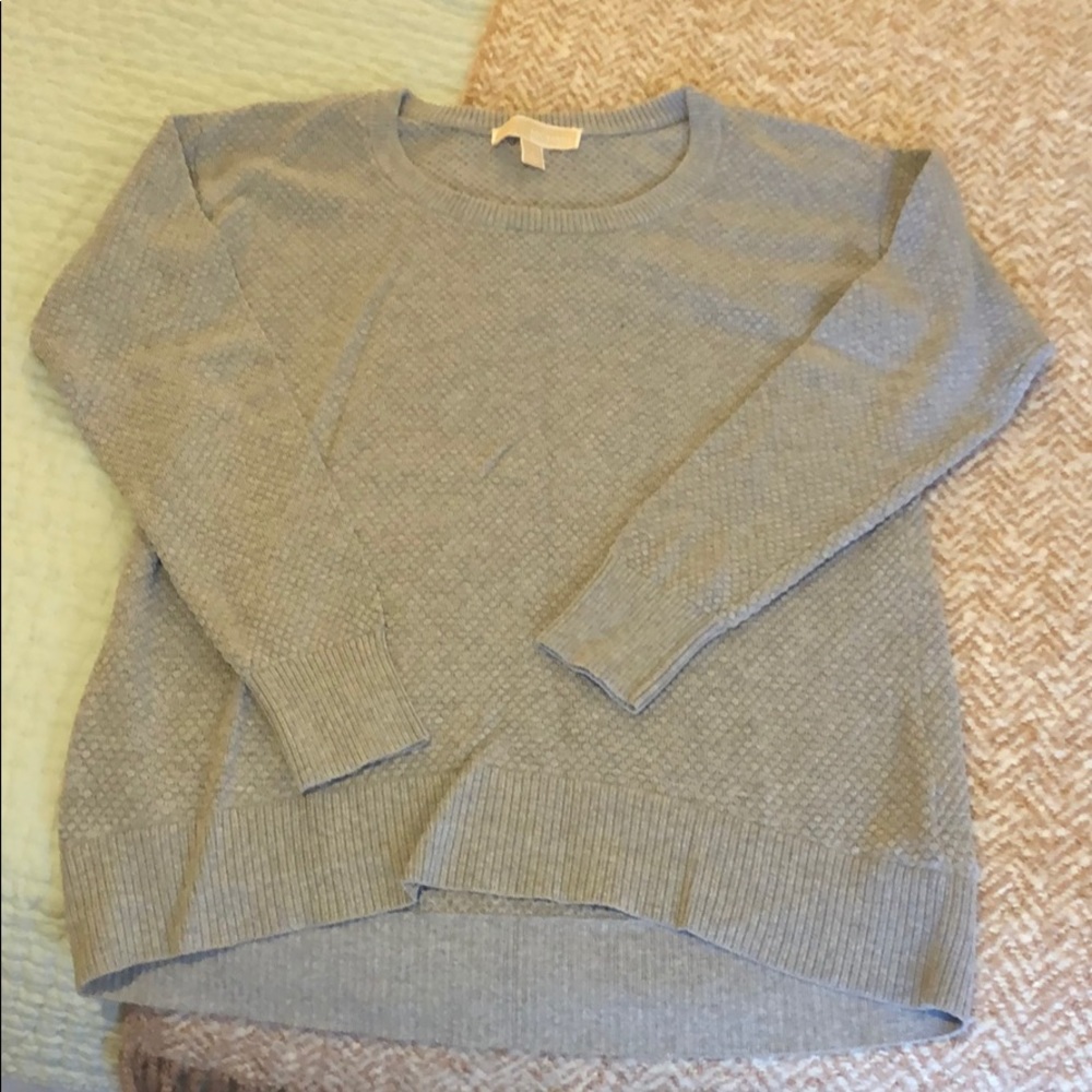 Michael Kors Bubble Dot high-low hem sweater